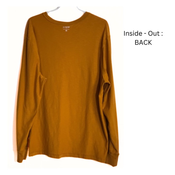 J CREW Henley Mens Top Shirt Sz: XXL/Cotton Long Sleeve-Outer Travel Layer Tee - Picture 7 of 8